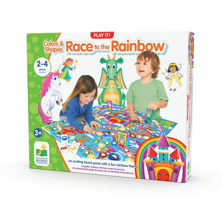 The Learning Journey – Play It! Colors & Shapes Race To The Rainbow –  Toddler Games & Gifts for Boys & Girls Ages 3 Years and Up – Award Winning  Toy 