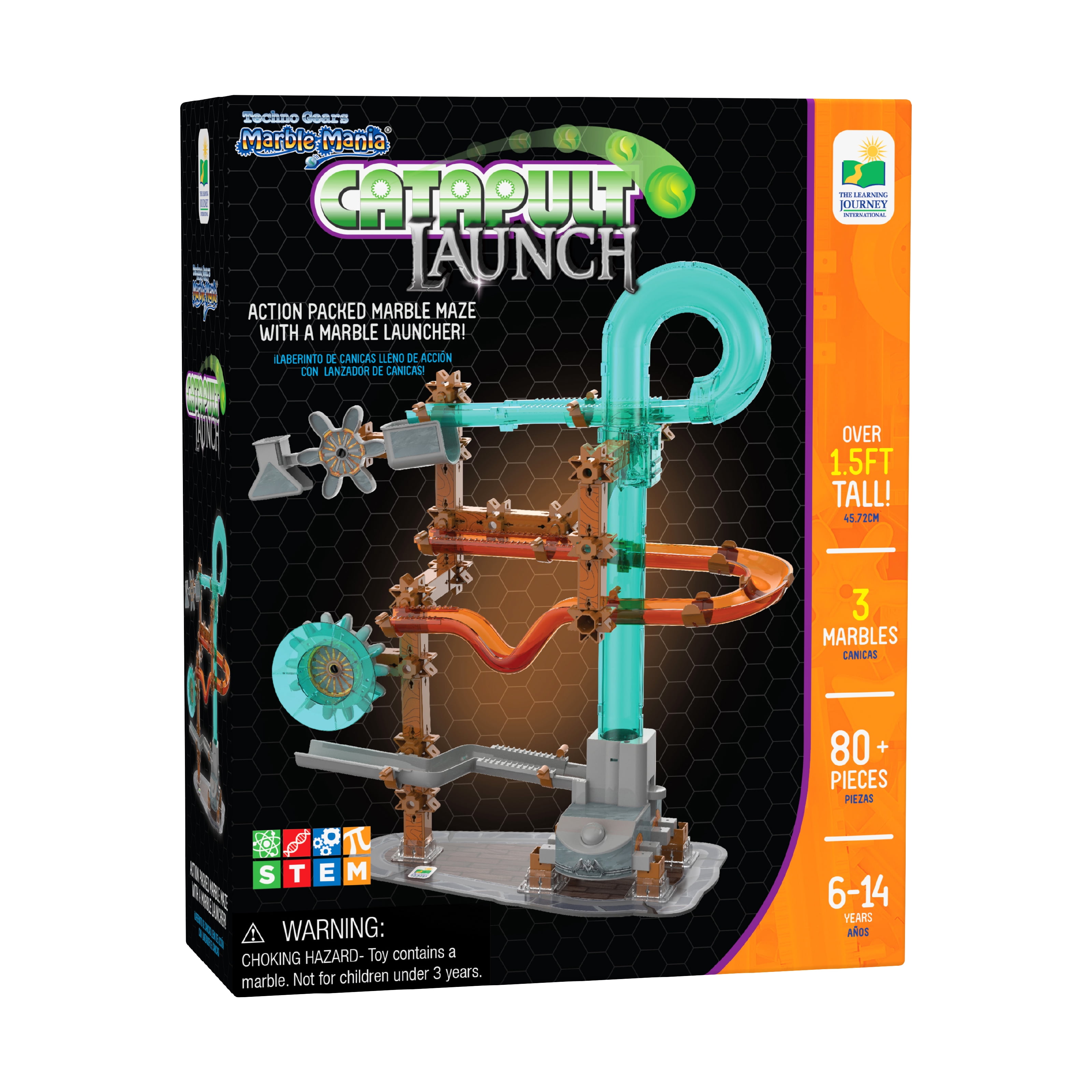 The Learning Journey Techno Gears Marble Mania - Catapult Launch: 80+ Pcs