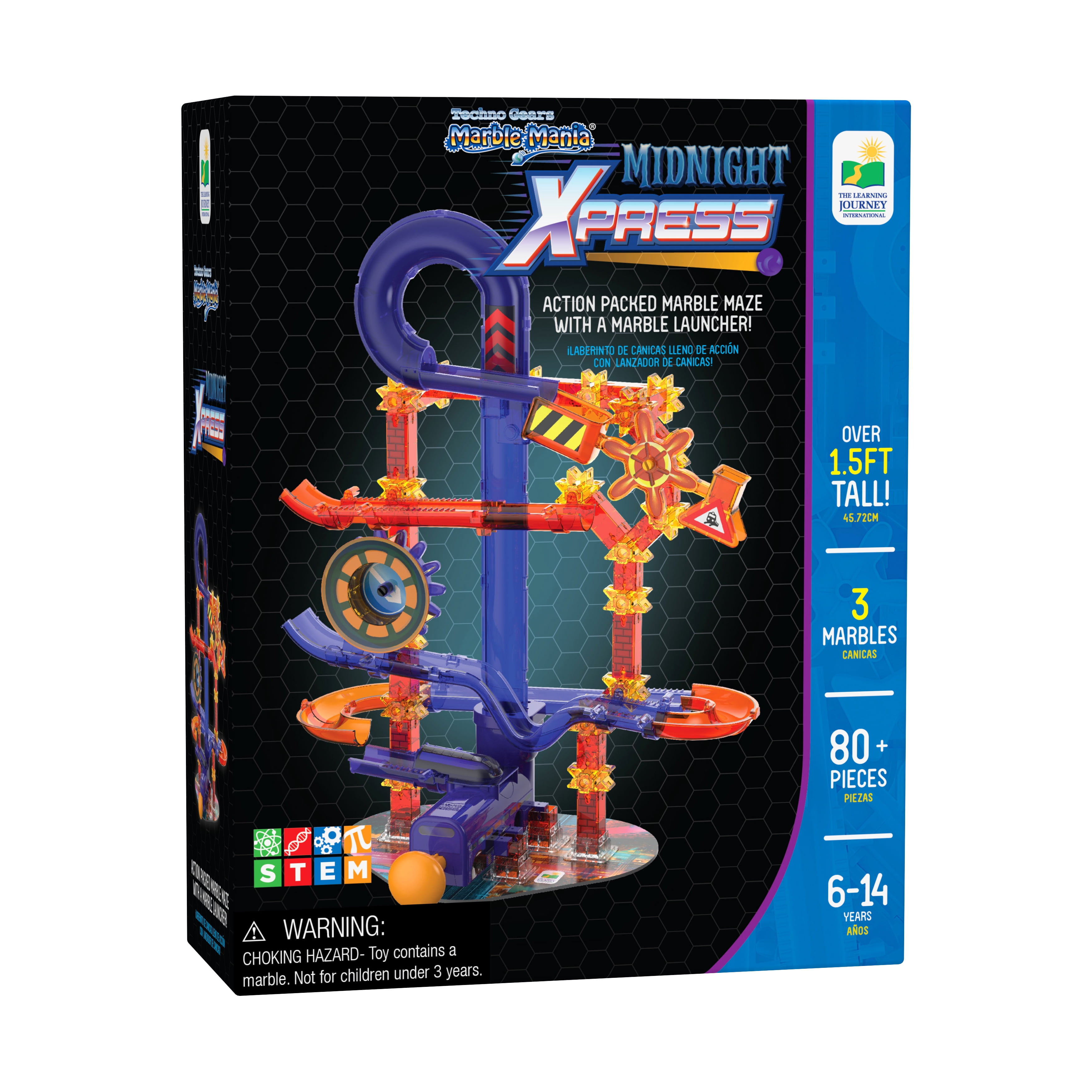 The Learning Journey Techno Gears Marble Mania - Midnight Xpress: 80+ Pcs