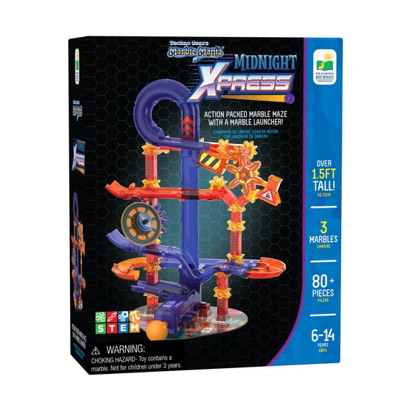 The Learning Journey Techno Gears Marble Mania - Midnight Xpress: 80+ Pcs