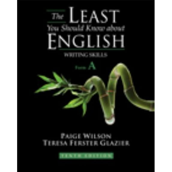 Pre-Owned The Least You Should Know about English: Writing Skills, Form A (Paperback) 1413033814 9781413033816