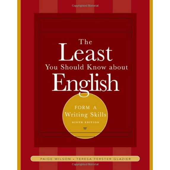 Pre-Owned The Least You Should Know about English: Writing Skills, Form A (Paperback) 1413008941 9781413008944