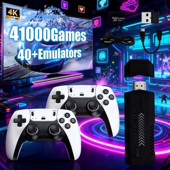 The Legacy Console - 128GB Heirloom Gaming Archive, 40,000+ Timeless Classics with 4K Upscaling & Dual Wireless Controllers