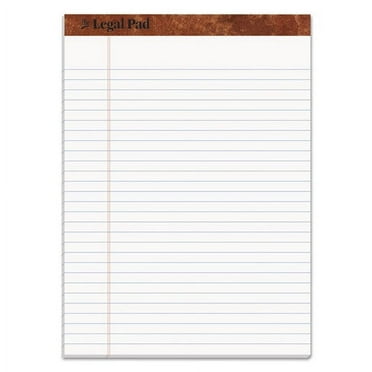 "The Legal Pad" Ruled Perforated Pads, Wide/legal Rule, 50 White 8.5 X 11.75 Sheets | Bundle of 2 Pads
