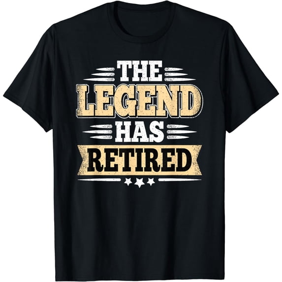 The Legend Has Retired Funny Retro Vintage Retirement Retire T-Shirt