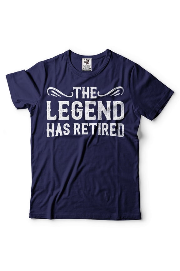 The Legend Has Retired Shirt Funny Retirement Gift Tee Retired Shirts Mens Retirement T-Shirt (XX-Large Navy Blue)