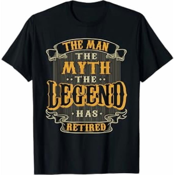 The Legend Has Retired Vintage Style Retirement For Men Male T-Shirt