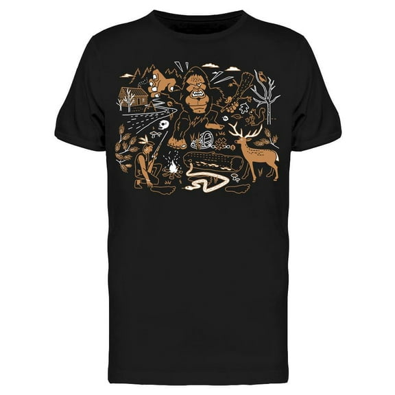 The Legend Of Bigfoot Design  T-Shirt Men -Image by Shutterstock, Male Medium