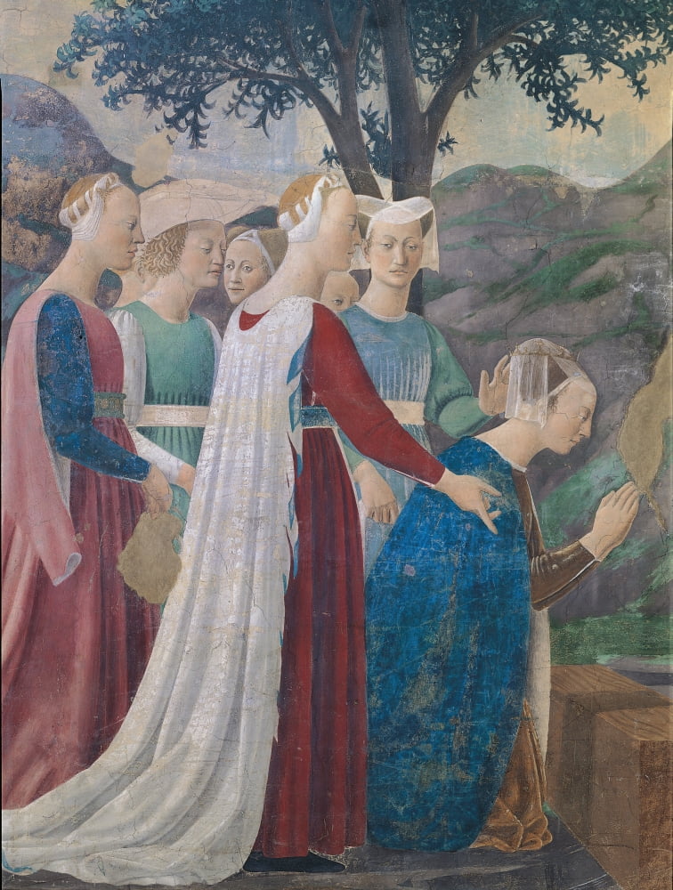 The Legend Of The Cross Adoration Of The Holy Wood And Meeting Of Solomon And Queen Of Sheba Canvas Art - (18 x 24)
