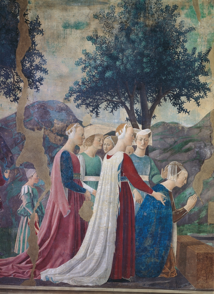 The Legend Of The Cross Adoration Of The Holy Wood And Meeting Of Solomon And Queen Of Sheba Canvas Art - (18 x 24)