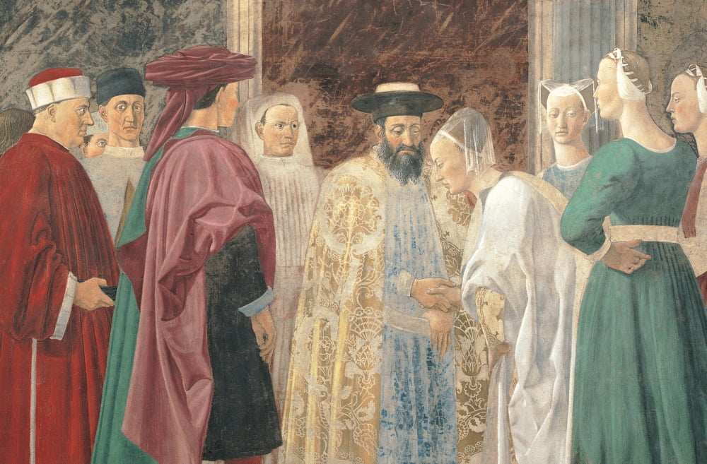 The Legend Of The Cross Adoration Of The Holy Wood And Meeting Of Solomon And Queen Of Sheba Canvas Art -  (24 x 18)