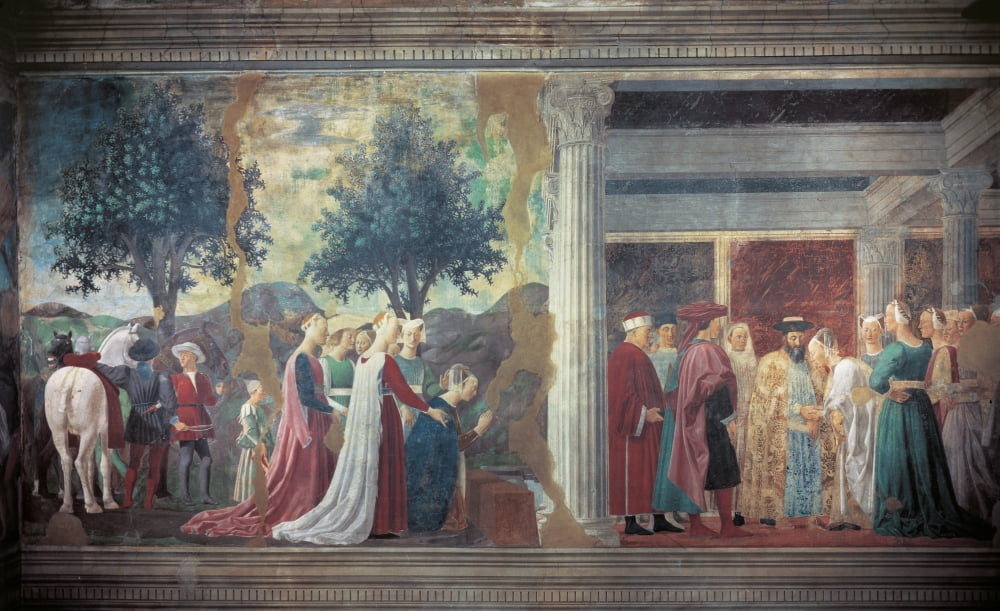 The Legend Of The Cross Adoration Of The Holy Wood And Meeting Of Solomon And Queen Of Sheba Canvas Art -  (36 x 24)