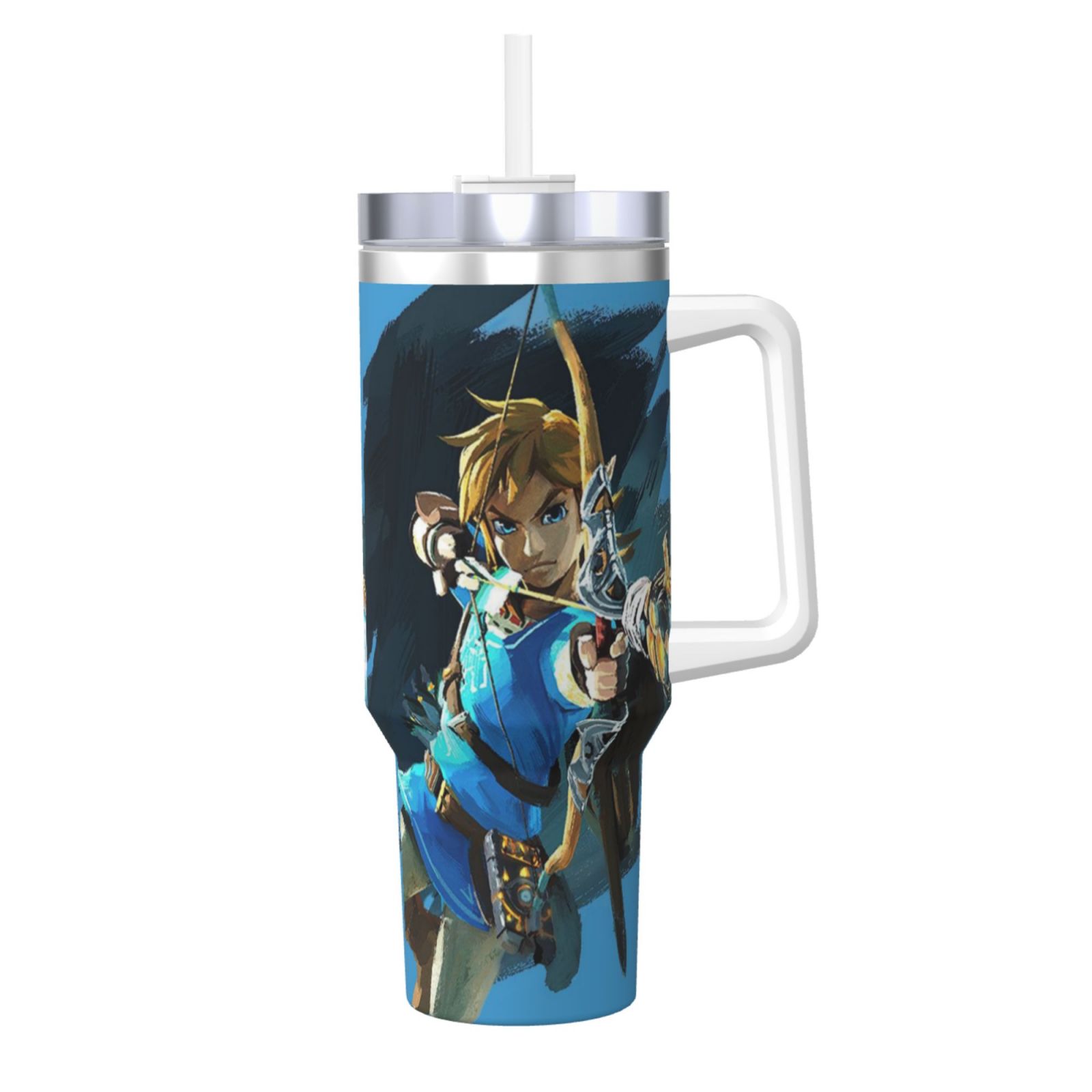 The Legend Of Zelda 40oz Ice Bully With Handle And Straw Stainless