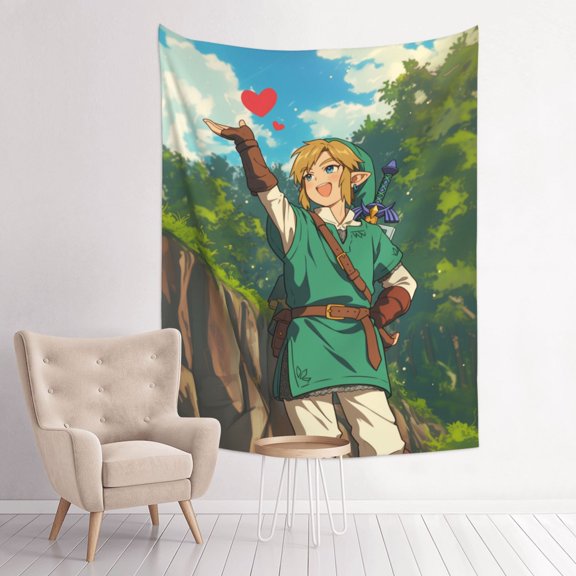 The Legend Of Zelda Anime Tapestry Indian Wall Hanging Tapestries Room Decor For Bedroom Living Room Dorm