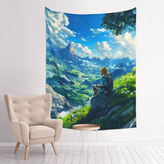The Legend Of Zelda Anime Tapestry Indian Wall Hanging Tapestries Room Decor For Bedroom Living Room Dorm