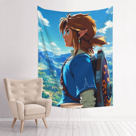 The Legend Of Zelda Anime Tapestry Indian Wall Hanging Tapestries Room Decor For Bedroom Living Room Dorm