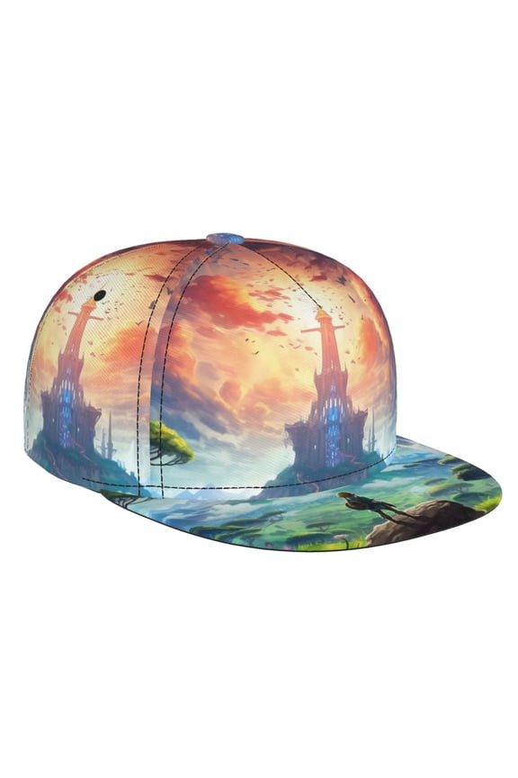 The Legend Of Zelda Baseball Cap For Men, Women & Kids, Classic Flat Brim Hat Hip Hop Trucker Hat Adjustable Snapback Hat