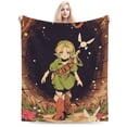 thumbnail image 1 of The Legend Of Zelda Blanket Fuzzy Plush Bed Blanket Cozy Fluffy Air Condition Quilt For Adults Kids, 1 of 6