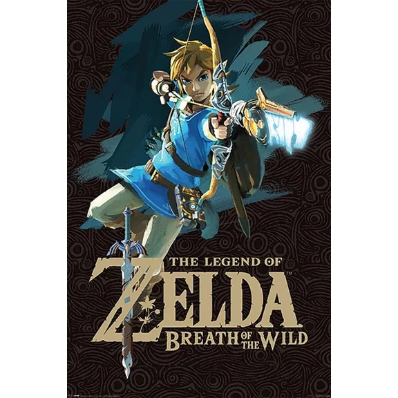 The Legend Of Zelda: Breath Of The Wild - Gaming Poster (Cover) UNFRAMED PAPER POSTER, Home Decor