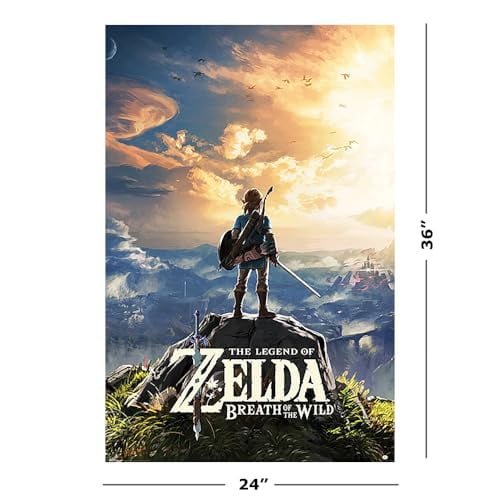 The Legend Of Zelda: Breath Of The Wild - Gaming Poster (Link/Sunset