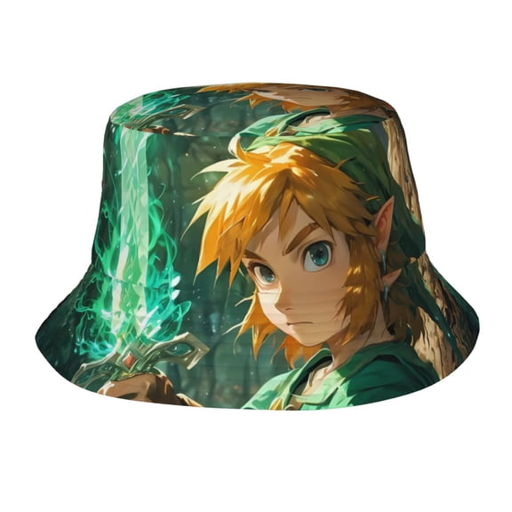 The Legend Of Zelda Bucket Hat Beach Sun Hat For Women Men, Beach Caps Reversible Lightweight Outdoor Cap For Beach Travel Headwear