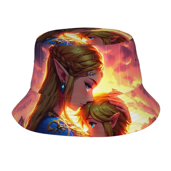 The Legend Of Zelda Bucket Hat Beach Sun Hat For Women Men, Beach Caps Reversible Lightweight Outdoor Cap For Beach Travel Headwear