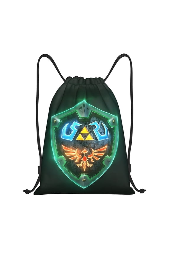 The Legend Of Zelda Drawstring Backpack Sport Gym Bag For Yoga Swimming Gymsack Sport Strap Pack Bag 16x19 inch