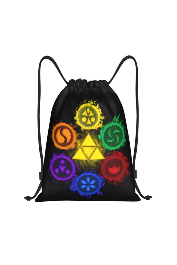 The Legend Of Zelda Drawstring Backpack Sport Gym Bag For Yoga Swimming Gymsack Sport Strap Pack Bag 16x19 inch
