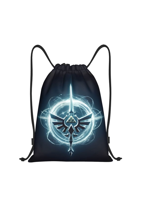 The Legend Of Zelda Drawstring Backpack Sport Gym Bag For Yoga Swimming Gymsack Sport Strap Pack Bag 16x19 inch