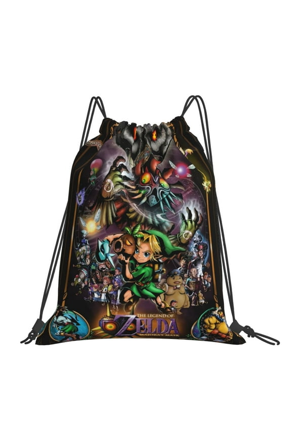 The Legend Of Zelda Drawstring Bags Waterproof Sports Backpack Gym Yoga Sack Travel String Bag for Women Men