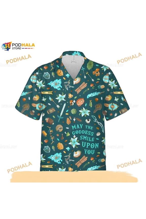 The Legend Of Zelda Funny Hawaiian Shirt, The Legend 3D Tropical Shirt