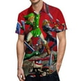 thumbnail image 1 of The Legend Of Zelda Game Men's Casual Button-Down Shirts Summer Short Sleeve Tee Shirt Daily Hawaiian Beach Shirt Top With Pocket, 1 of 9
