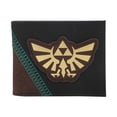 thumbnail image 1 of The Legend Of Zelda Hyrule Crest Men's Black & Brown Bifold Wallet, 1 of 7