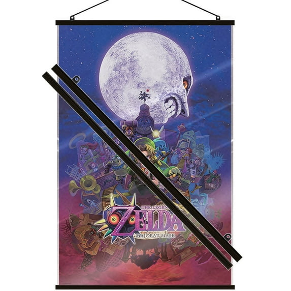 The Legend Of Zelda: Majora's Mask - Gaming Poster (Link) (Size: 24" x 36") (Laminated Poster & Black Hanger)