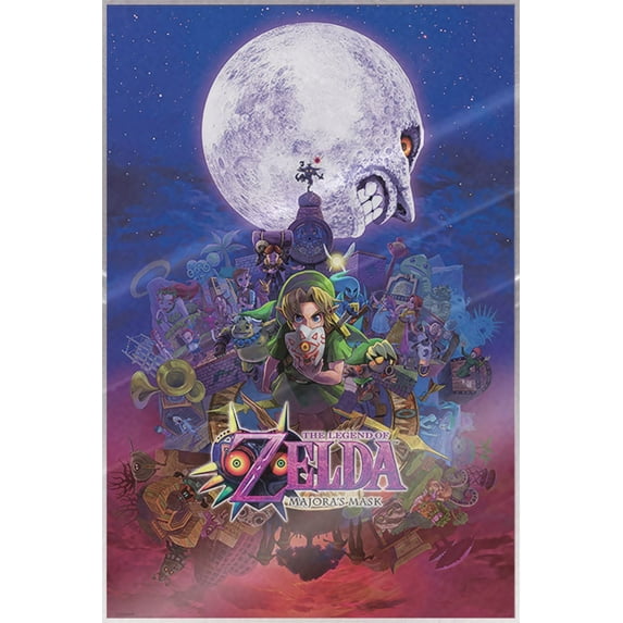 The Legend Of Zelda: Majora's Mask - Gaming Poster (Link) (Size: 24" x 36") (Laminated Poster)