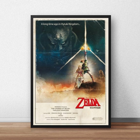 The Legend Of Zelda Poster, Wall Art, Unframed Paper Poster 8x10in