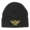 thumbnail image 1 of Legend Of Zelda Wingcrest Triforce Knit Cuff Beanie Hat Cap Men Women, 1 of 6