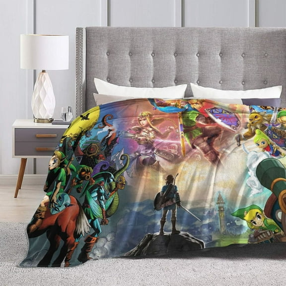 The Legend Of Zelda Ultra-Soft Micro Fleece Blanket Cozy Blanket Thick Warm Plush Throw Blanket Sofa Cushion 50"X40"