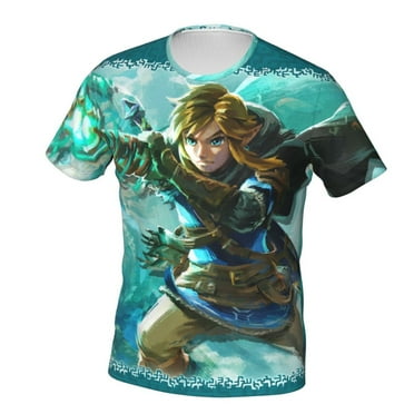 The Legend Of Zelda Unisex 3d Pattern Printed Short Sleeve T-Shirts Casual Graphics Tees Small