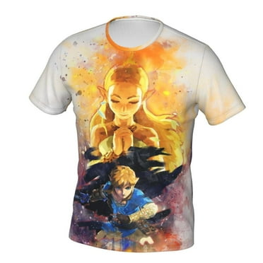The Legend Of Zelda Unisex 3d Pattern Printed Short Sleeve T-Shirts Casual Graphics Tees Small