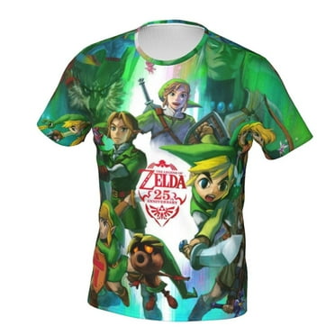 The Legend Of Zelda Unisex 3d Pattern Printed Short Sleeve T-Shirts Casual Graphics Tees Small