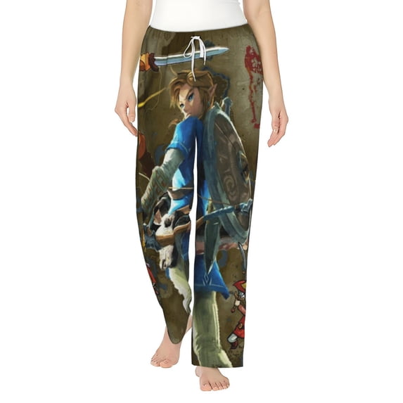 The Legend Of Zelda Women's Pajama Pants Lounge Daily Novelty Cozy Sleep Bottoms Pants Sleepwear With Pockets