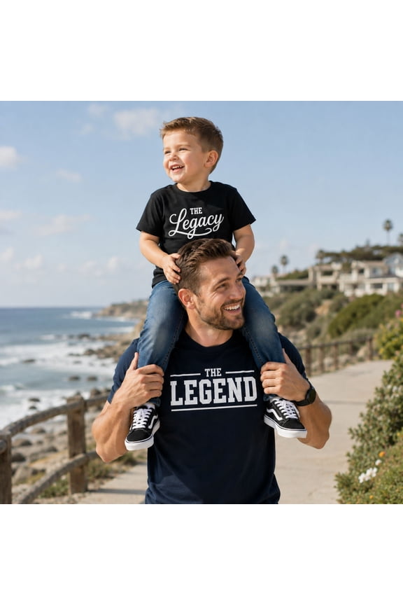 The Legend The Legacy Matching Shirts, Dad And Son Matching Shirts, Father Son Matching Outfit, Daddy And Me Shirt, Fathers Day Gift For Dad