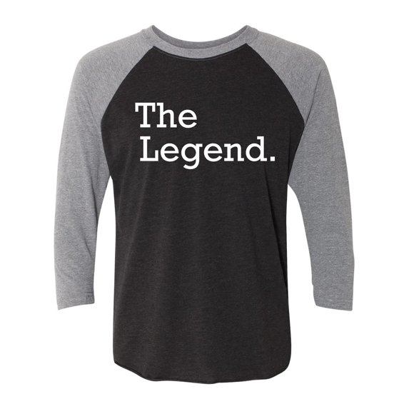 The Legend Unisex 3/4 Sleeve Baseball Raglan Tee