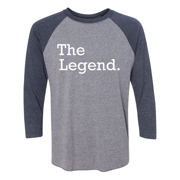 The Legend Unisex 3/4 Sleeve Baseball Raglan Tee