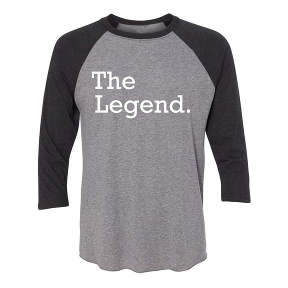 The Legend Unisex 3/4 Sleeve Baseball Raglan Tee