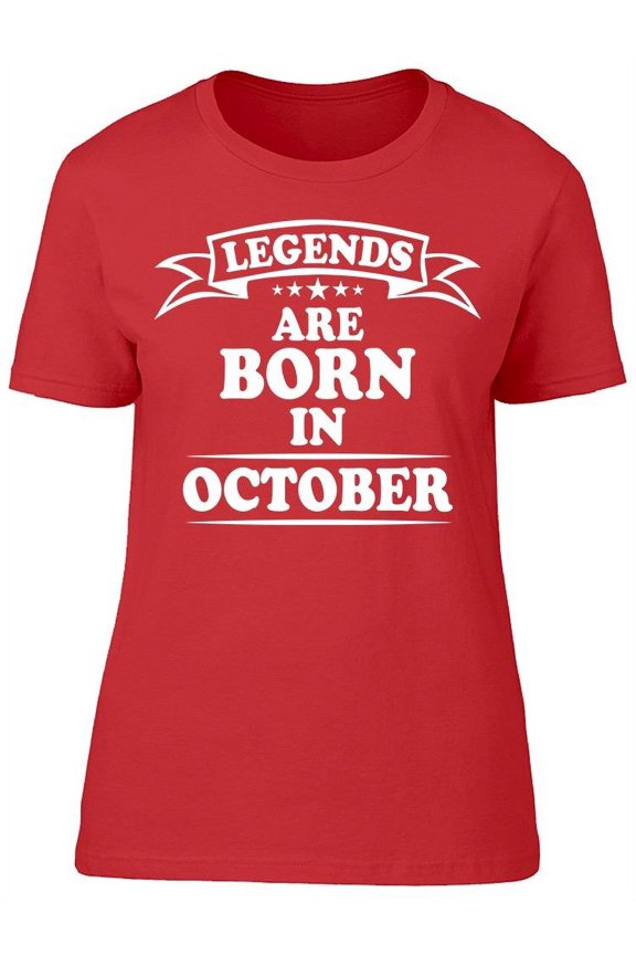 The Legend Who Born In October Women's T-shirt