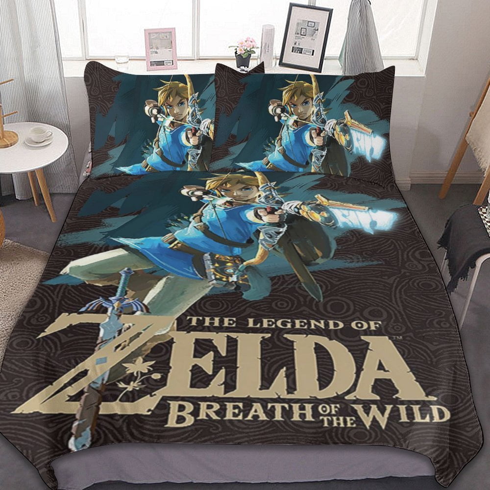 The Legend of Zelda 3Piece Bedding Set Duvet Cover Set Soft Warm And