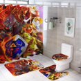 thumbnail image 1 of The Legend of Zelda 4 Pcs Shower Curtain Sets with 12 Hooks Non-Slip Rugs U-Shaped Bath Mat, Toilet Cover, Bathroom Sets with Shower Curtain And Rugs And Accessories, 1 of 8