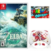The Legend of Zelda: Breath of the Wild Game Disc and Upgraded Switch Pro Controller for Nintendo Switch/OLED/Lite, Wireless Switch Remote for PC/IOS/Android/Steam Red